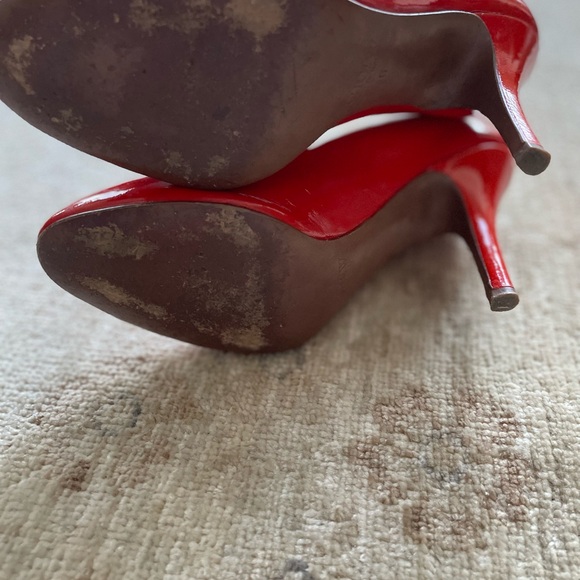 J. Crew Vibrant Poppy Red Patent Heels - Picture 8 of 13